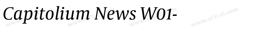 Capitolium News W01字体转换